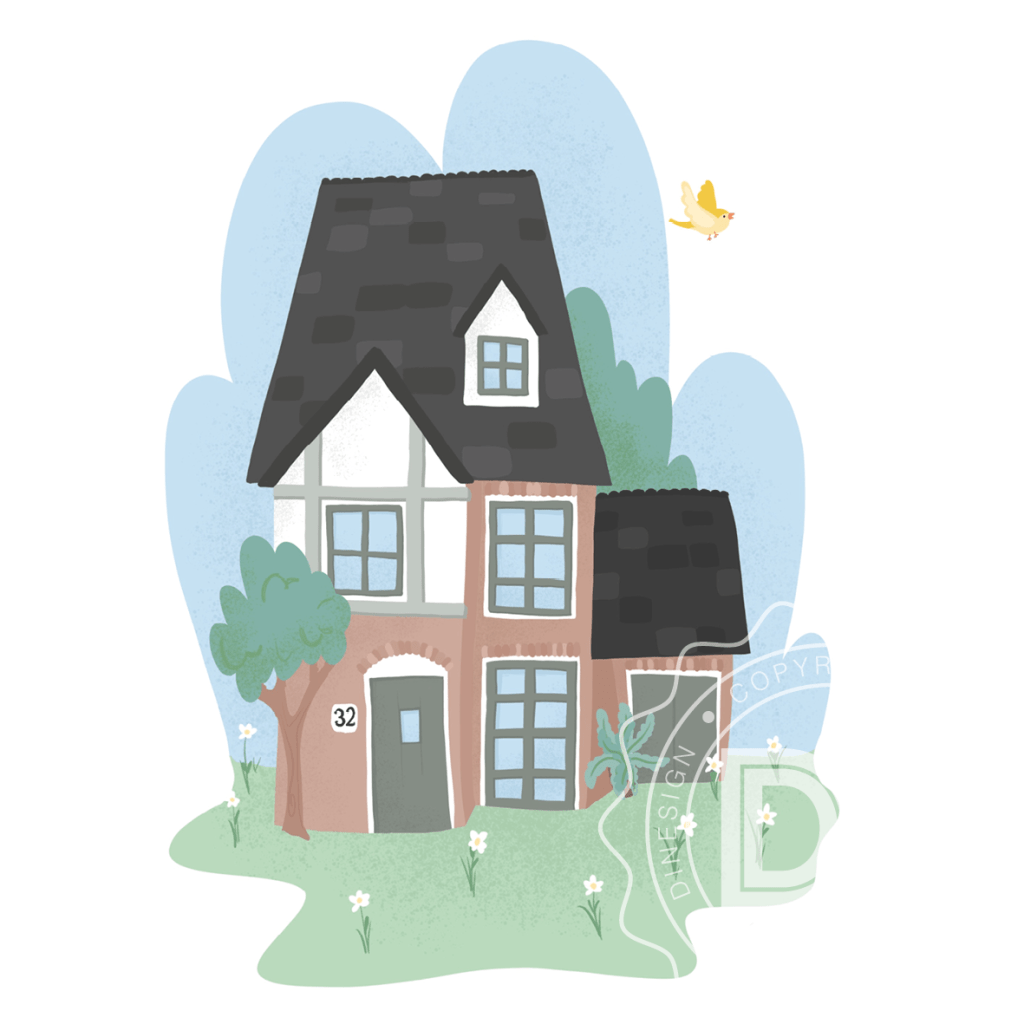 illustratie huis